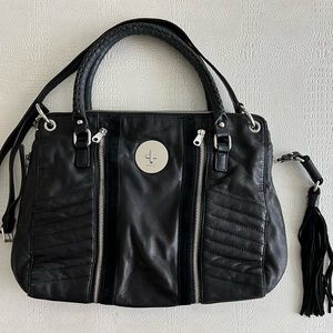 DKNY Quilted Lamb Leather with Suede Tote